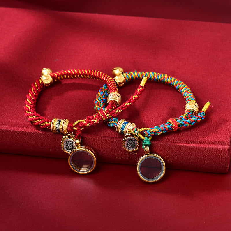 Pulsera Tibetana Om Mani Padme Hum con Amuleto Zakiram