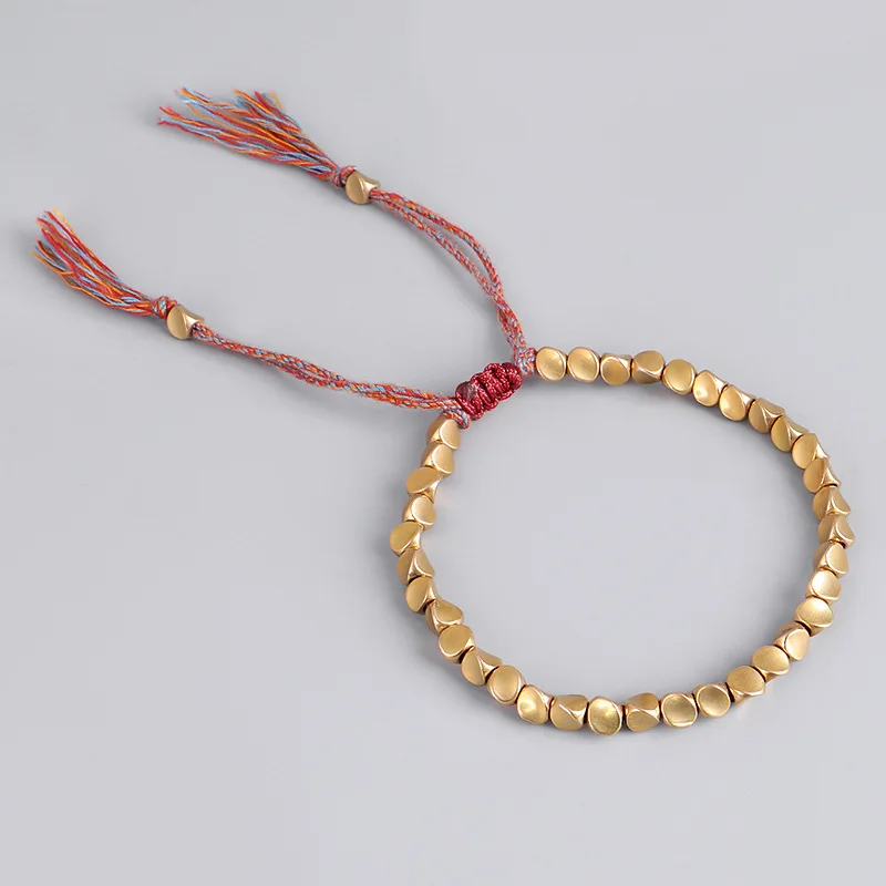 Pulsera Tibetana de Cobre Trenzado – Amuleto Feng Shui