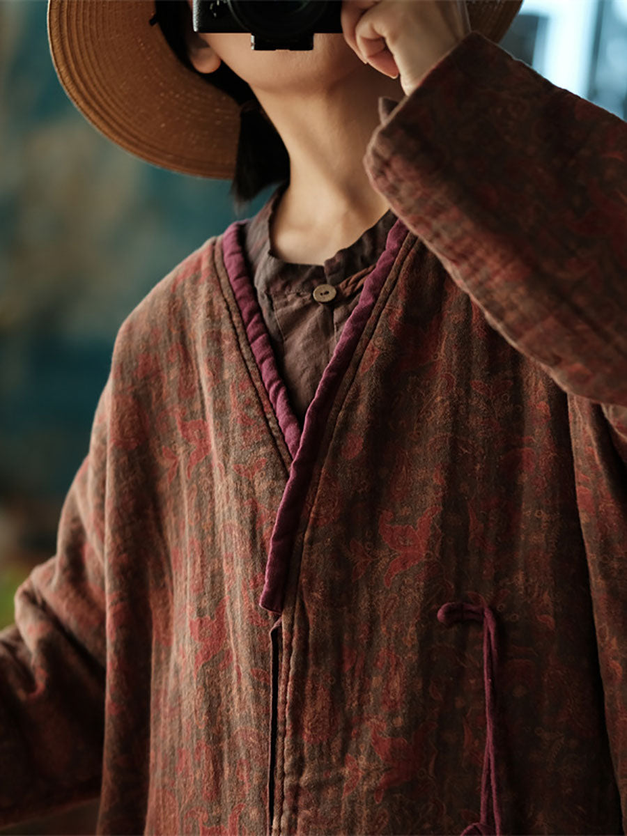 Vintage Blossom Cotton Coat