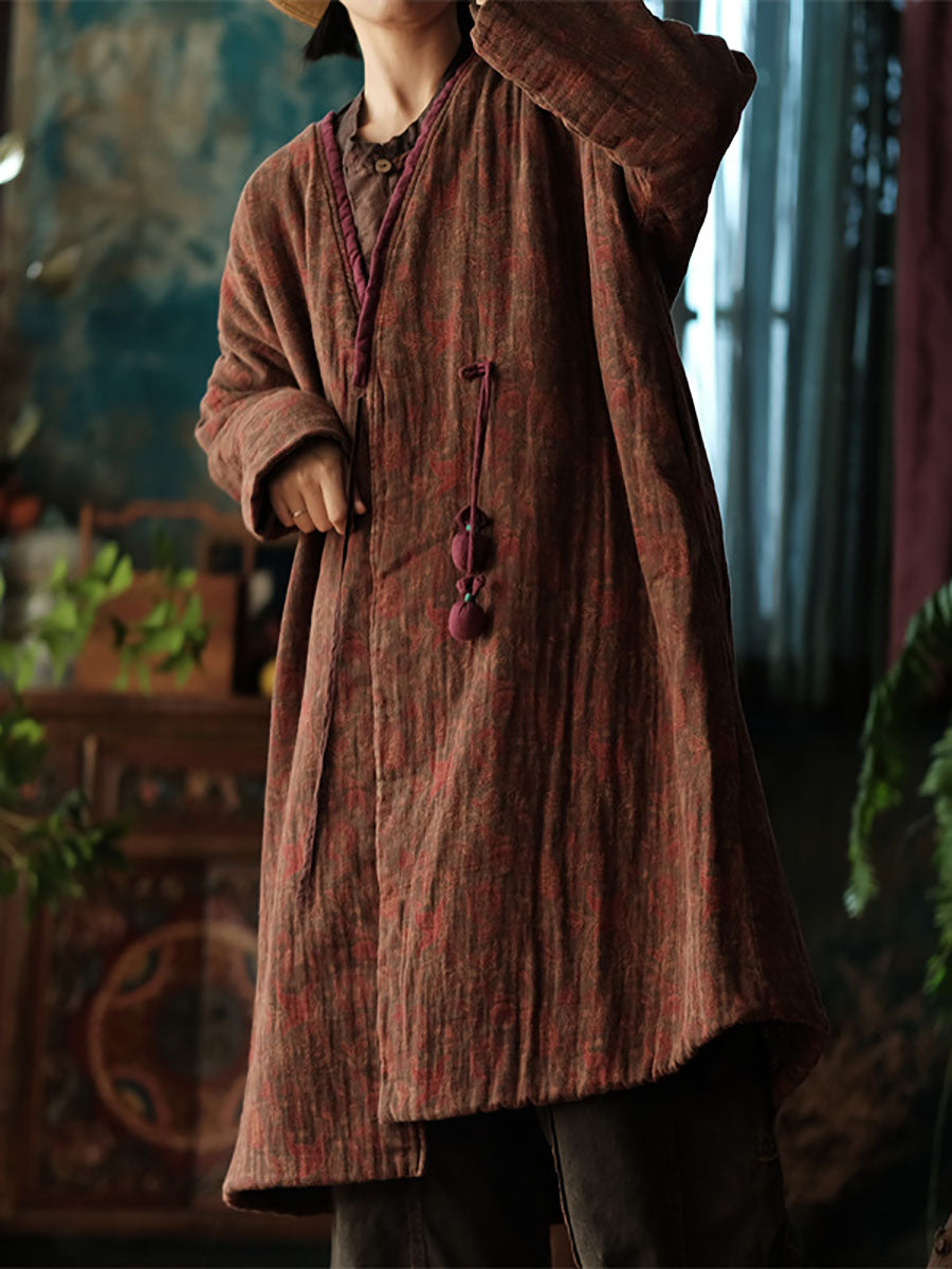 Vintage Blossom Cotton Coat
