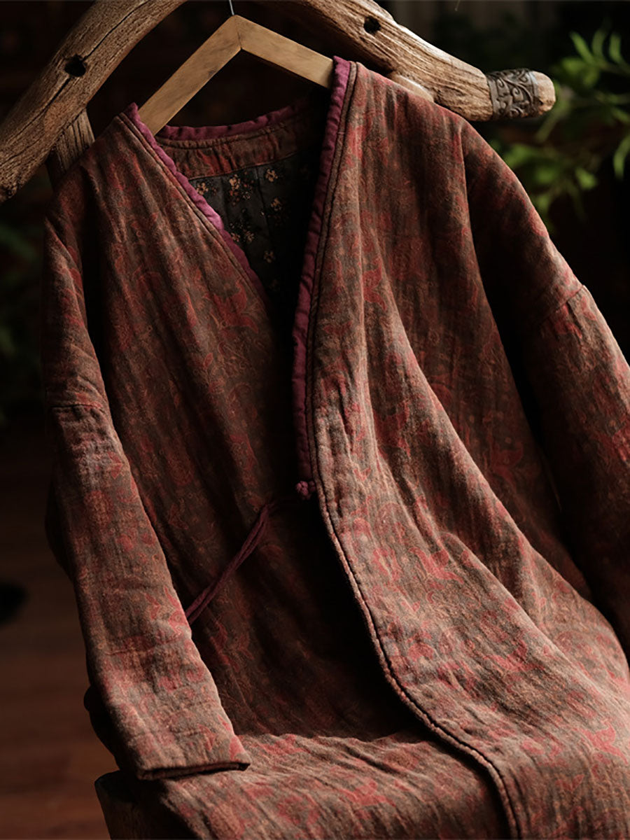 Vintage Blossom Cotton Coat