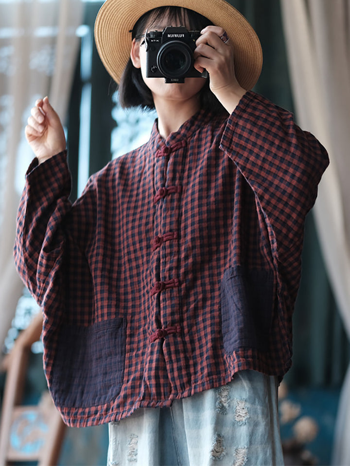 Vintage Plaid Boho Shirt