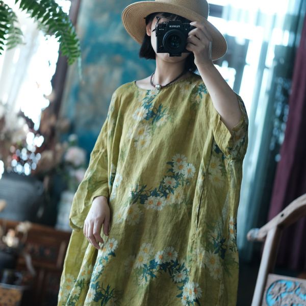 Boho Floral Rami Dress