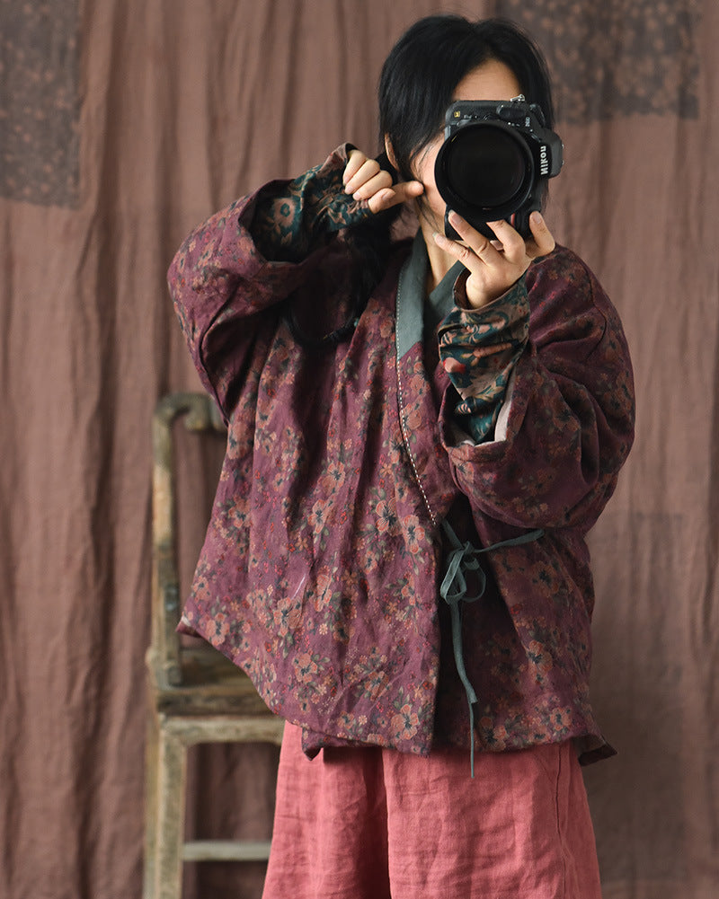 Veste contrastée Vintage Bloom