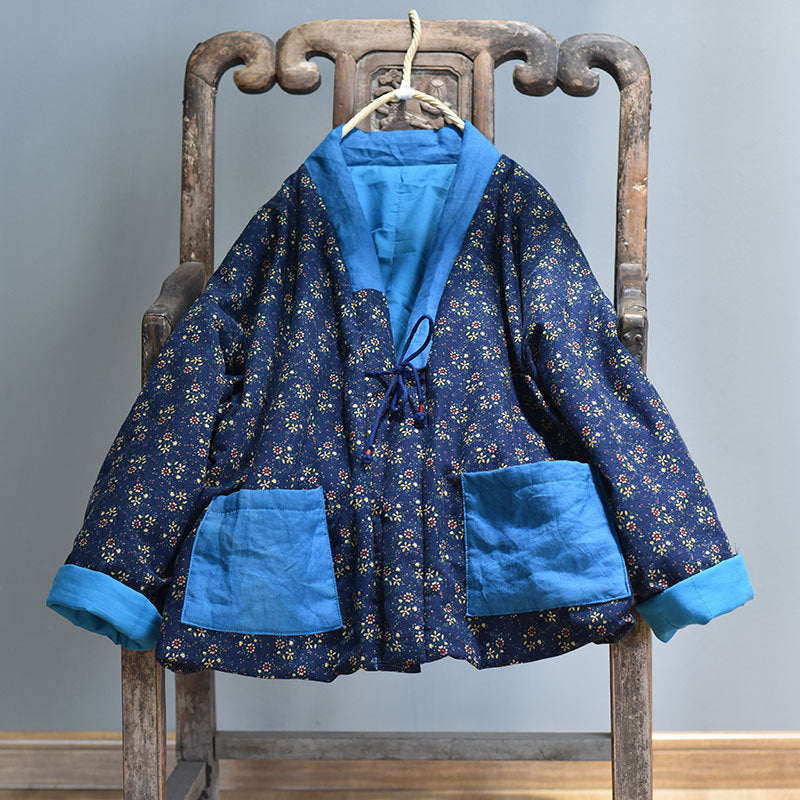Vintage Patchwork Quilted Floral Jacket