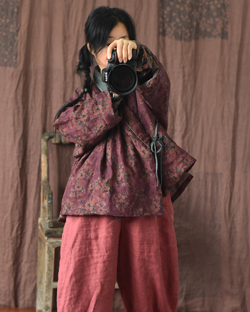 Veste contrastée Vintage Bloom