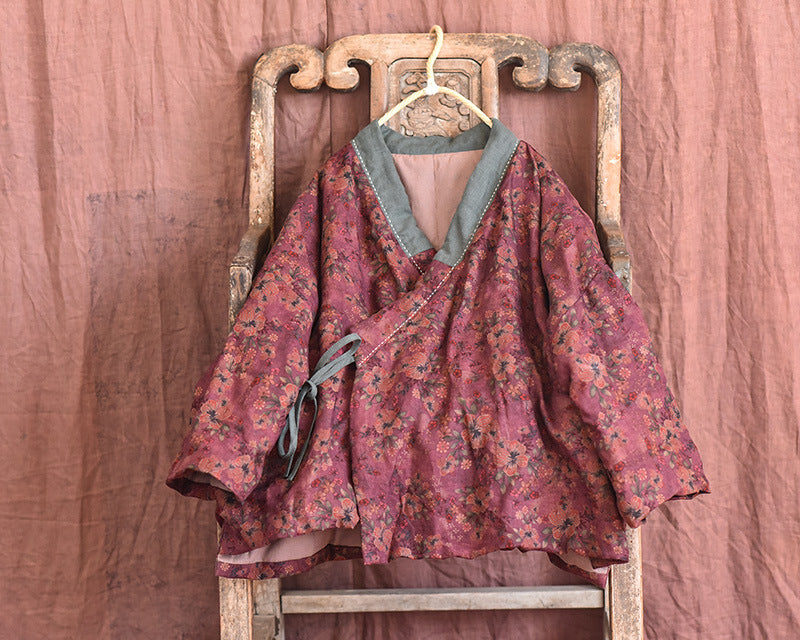 Veste contrastée Vintage Bloom