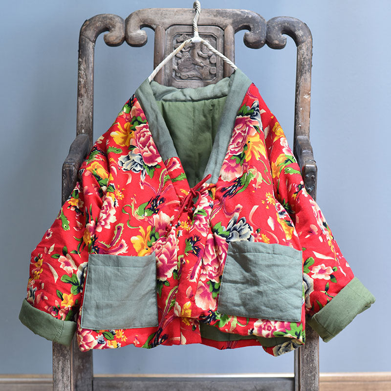 Vintage Patchwork Quilted Floral Jacket