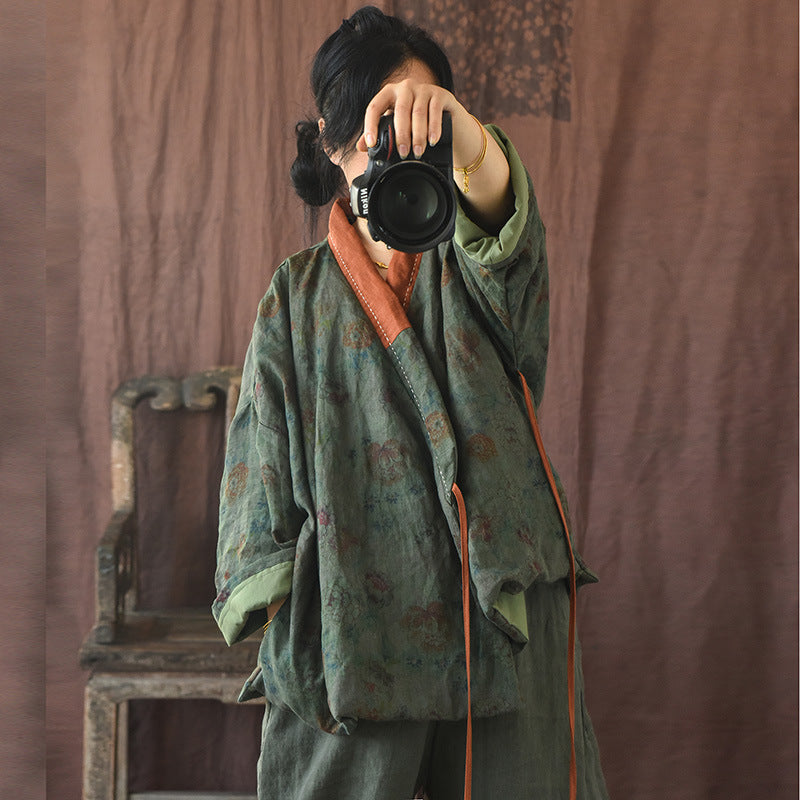 Veste contrastée Vintage Bloom