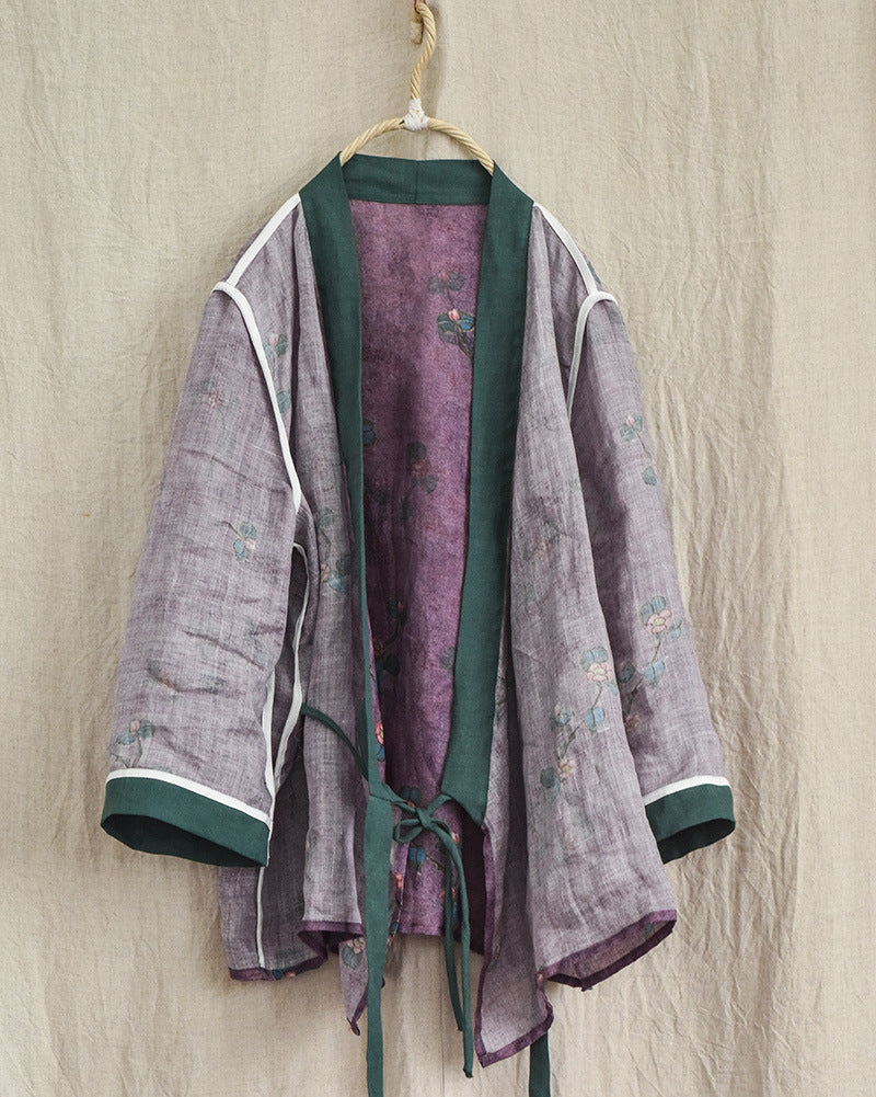 Bohemian Bloom Wrap Rami Blouse