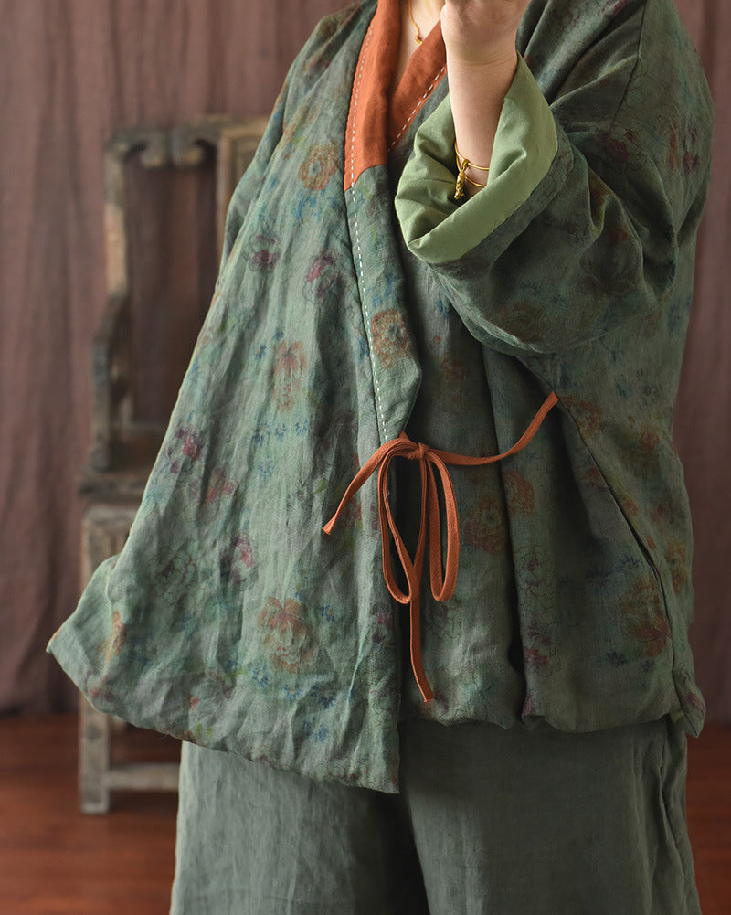 Veste contrastée Vintage Bloom