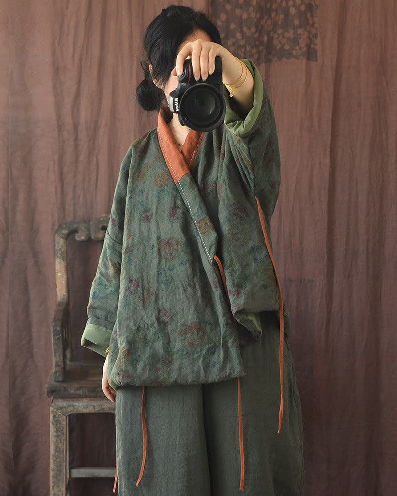 Veste contrastée Vintage Bloom