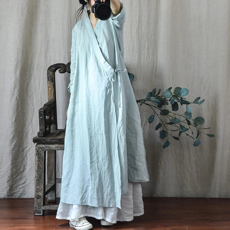 Kimono maxi estilo brisa bohemia