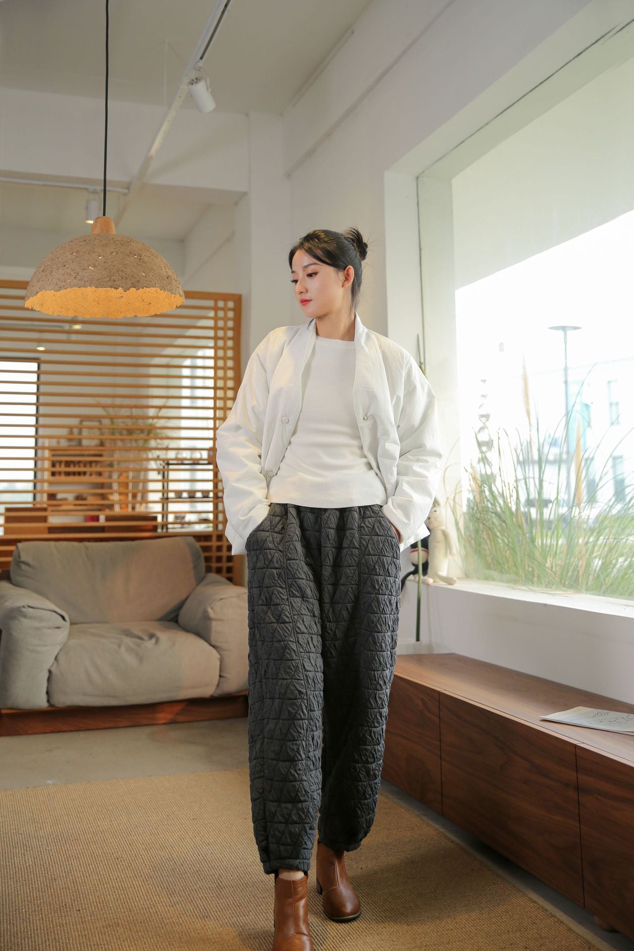 Pantalón acolchado cómodo