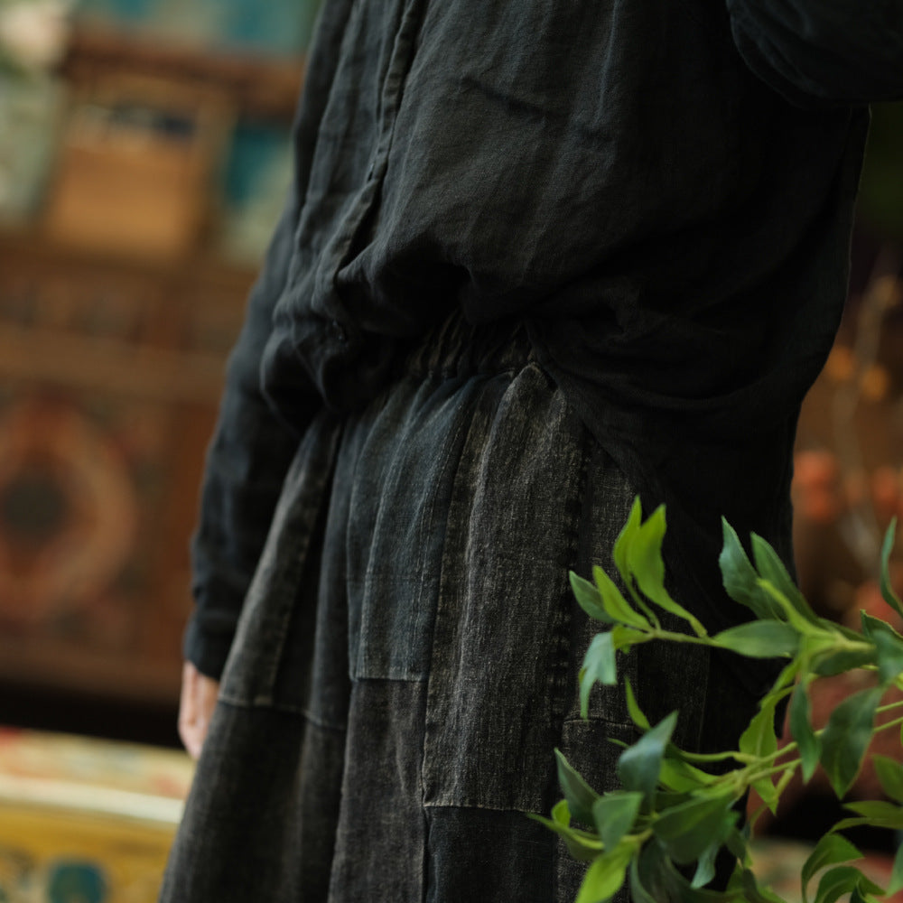 Vintage Patchwork Spring Pants