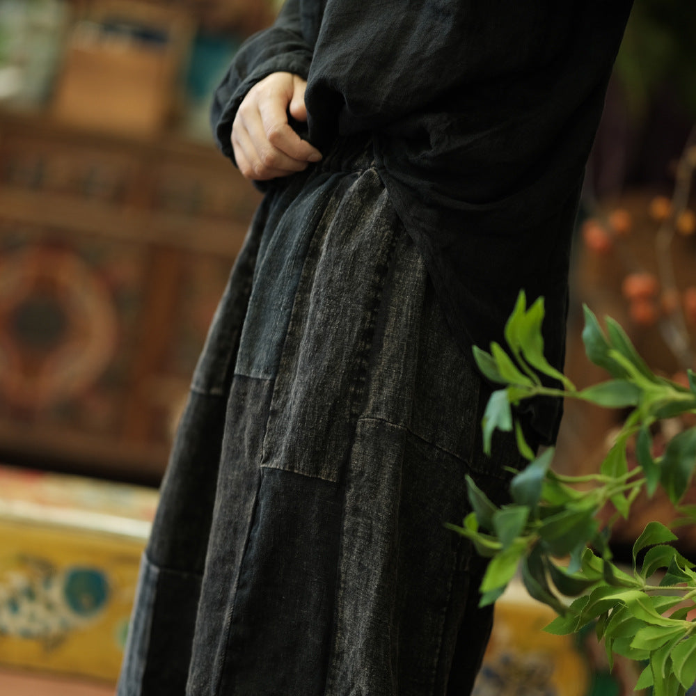 Vintage Patchwork Spring Pants