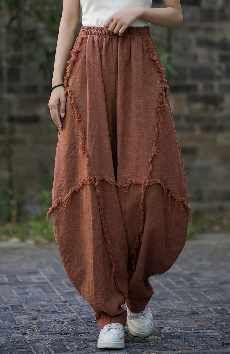 Pantalon patchwork bohème