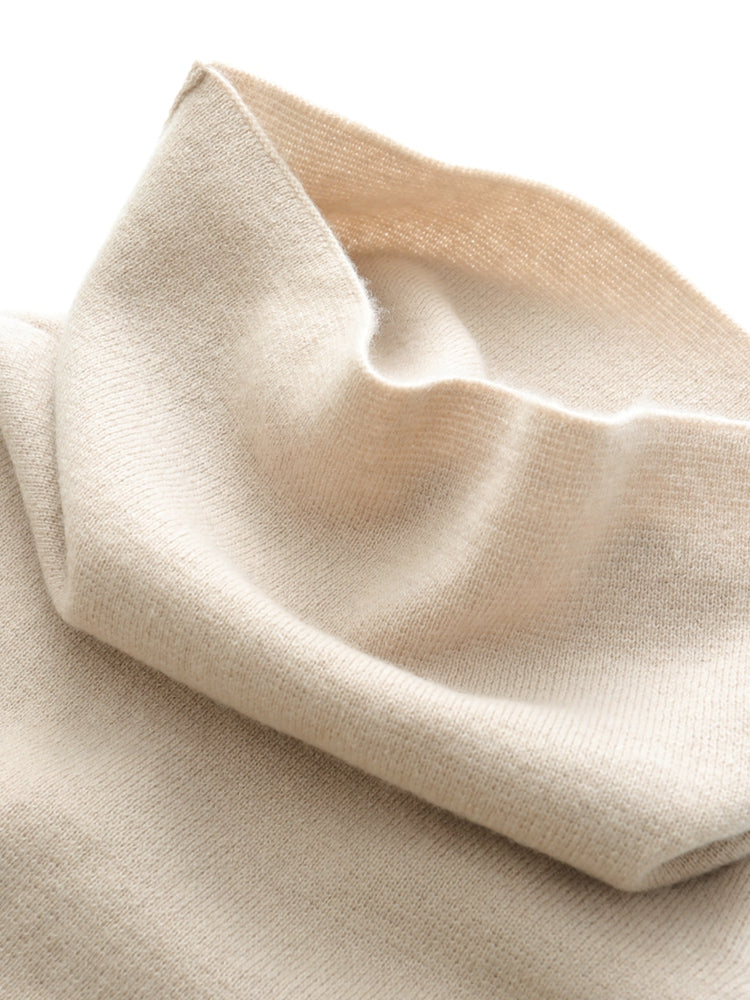 Elegante blusa de punto con cuello alto