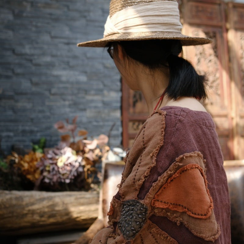 Patchwork vintage en fleurs