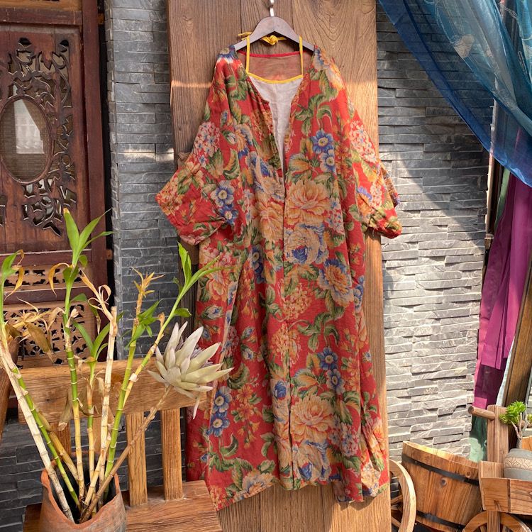 Kimono fleuri vintage