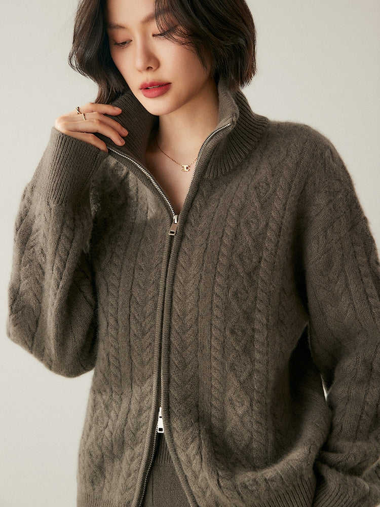 Cardigan Heritage en mélange de cachemire