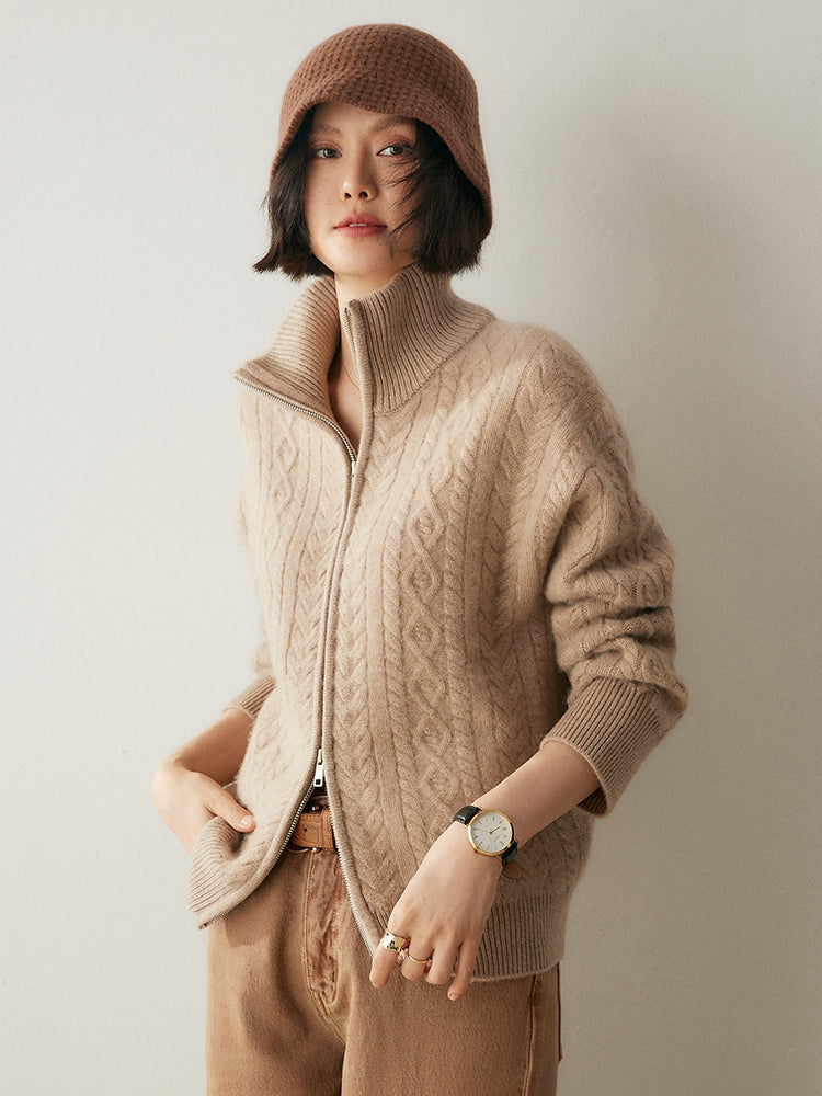 Cardigan Heritage en mélange de cachemire