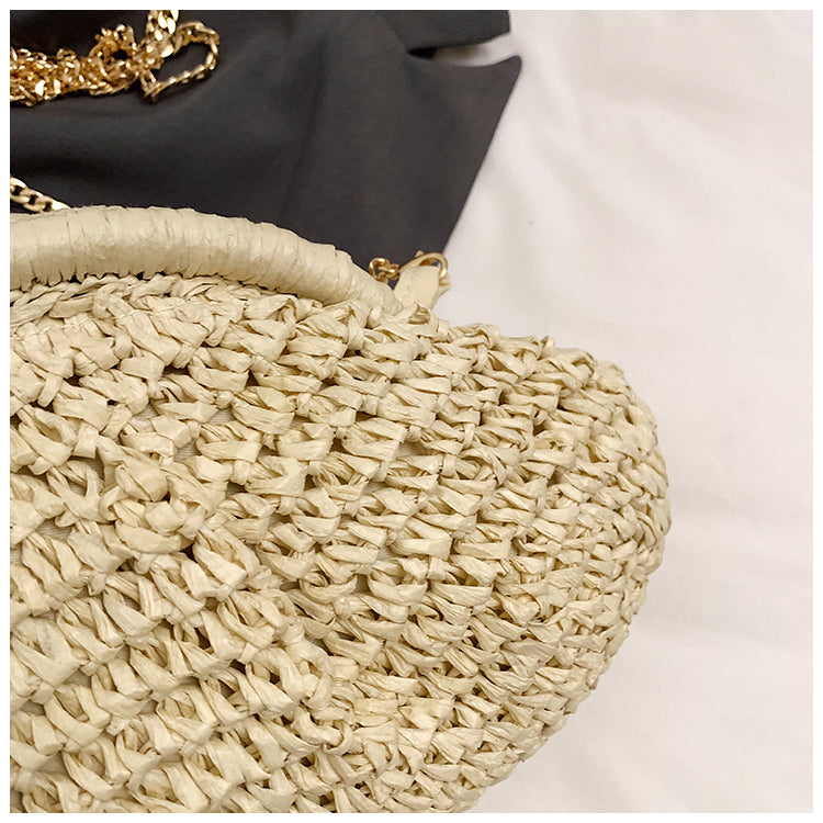 Sac à bandoulière en paille tressée Palma