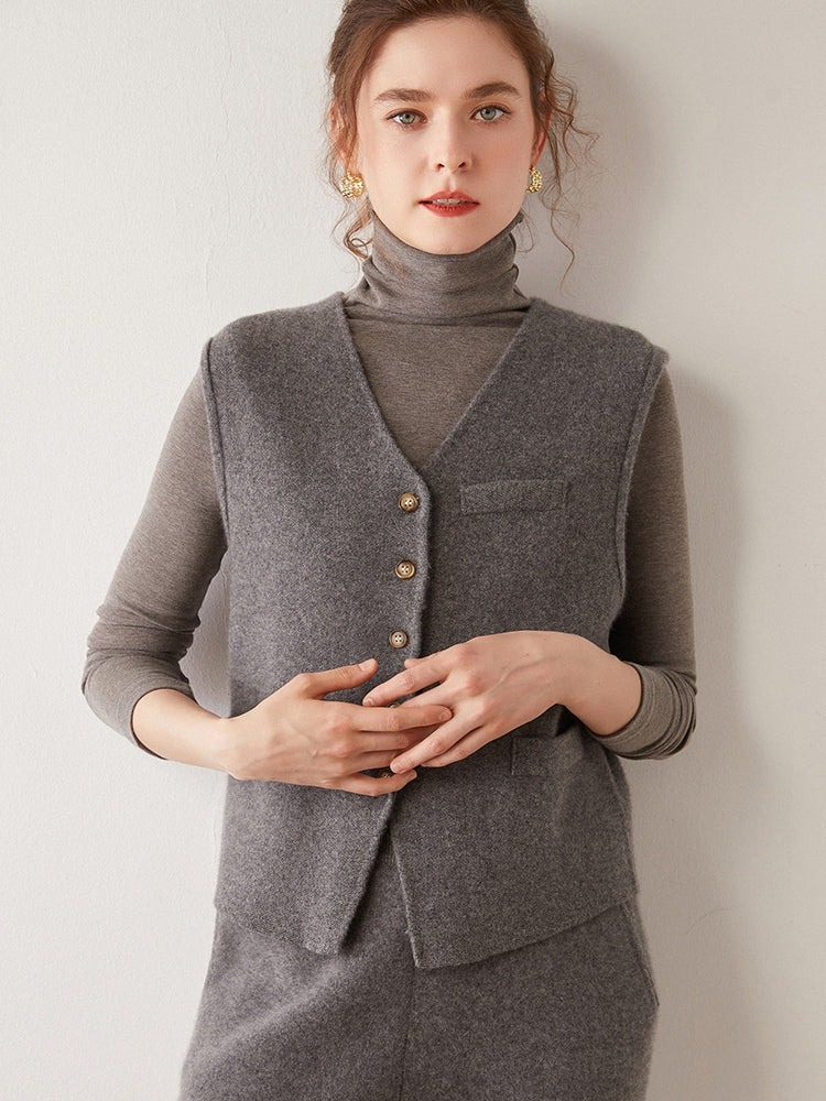 Gilet en cachemire noble