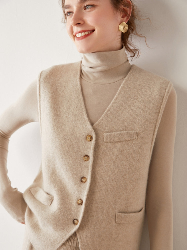 Gilet en cachemire noble