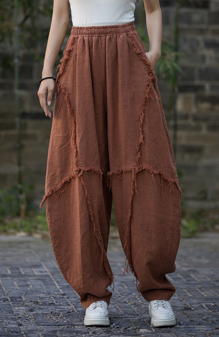 Pantalon patchwork bohème