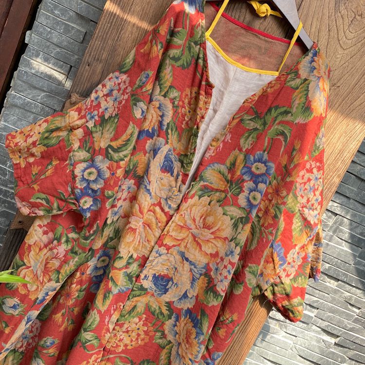 Kimono fleuri vintage