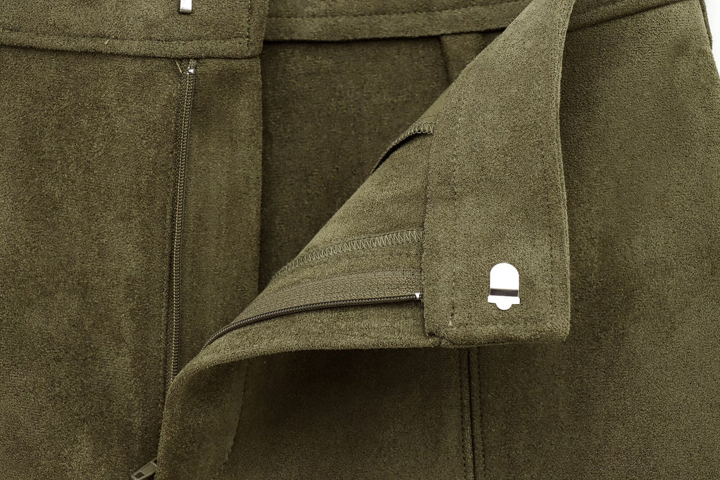 Suede Long Sleeve Lapel Jacket & High-Waist Shorts for Women | 2025 Vintage Streetwear Style