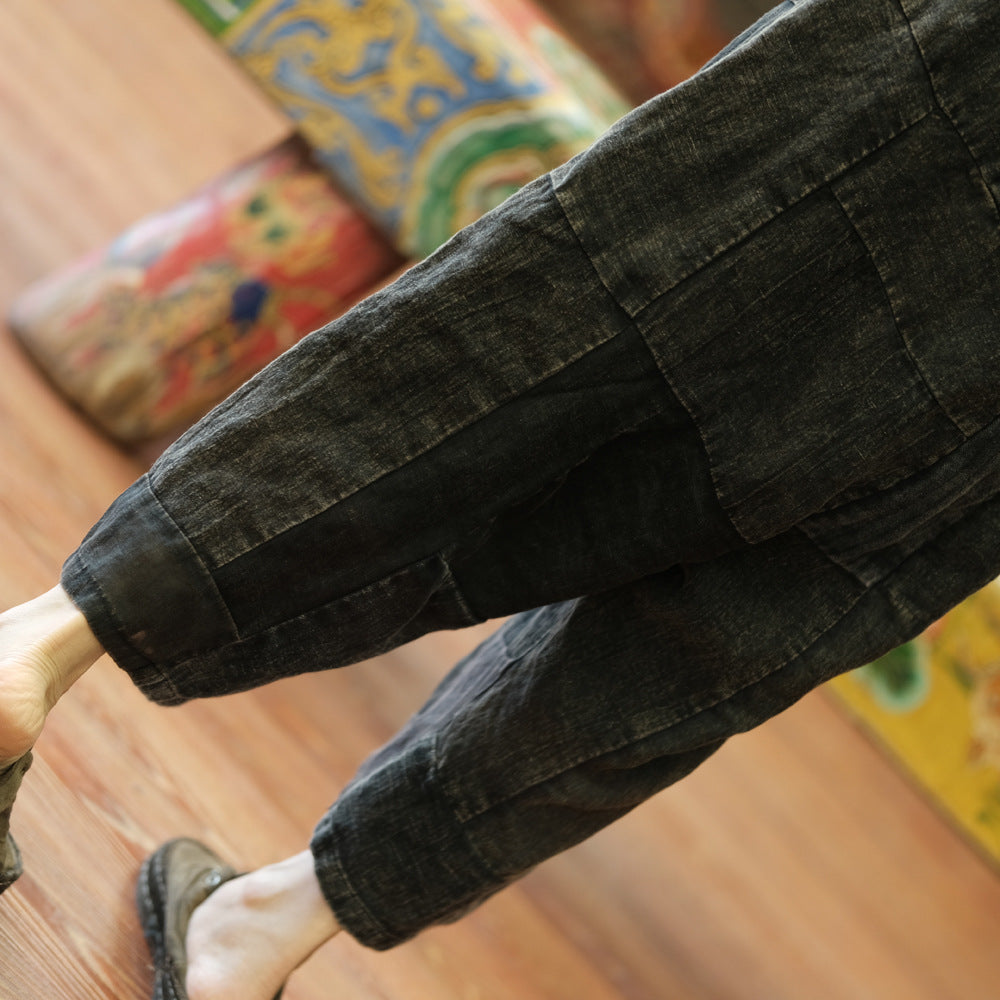 Vintage Patchwork Spring Pants