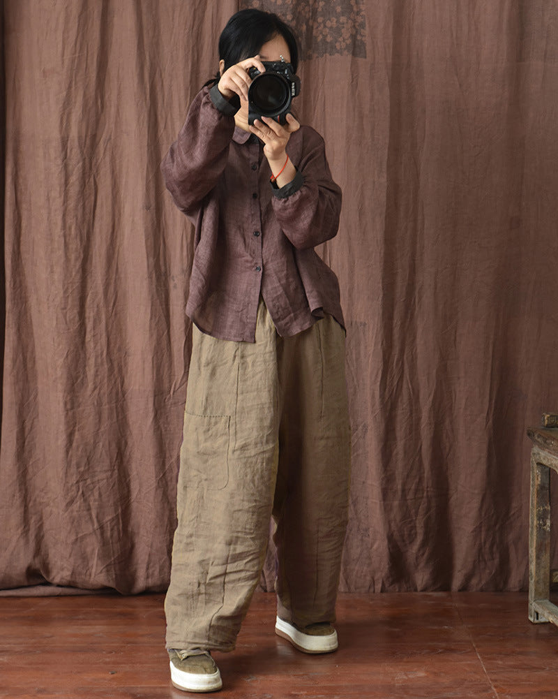 Pantalon large vintage confortable