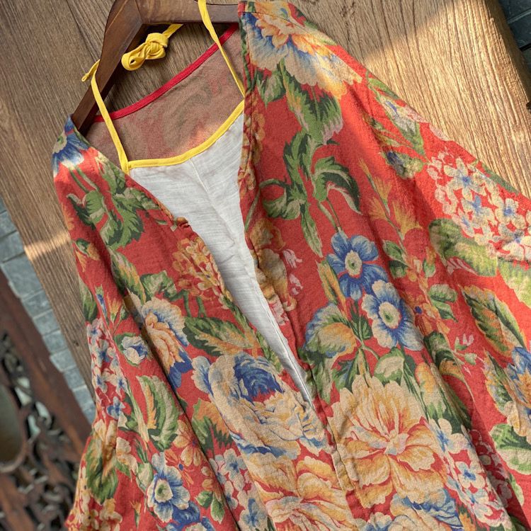 Kimono fleuri vintage