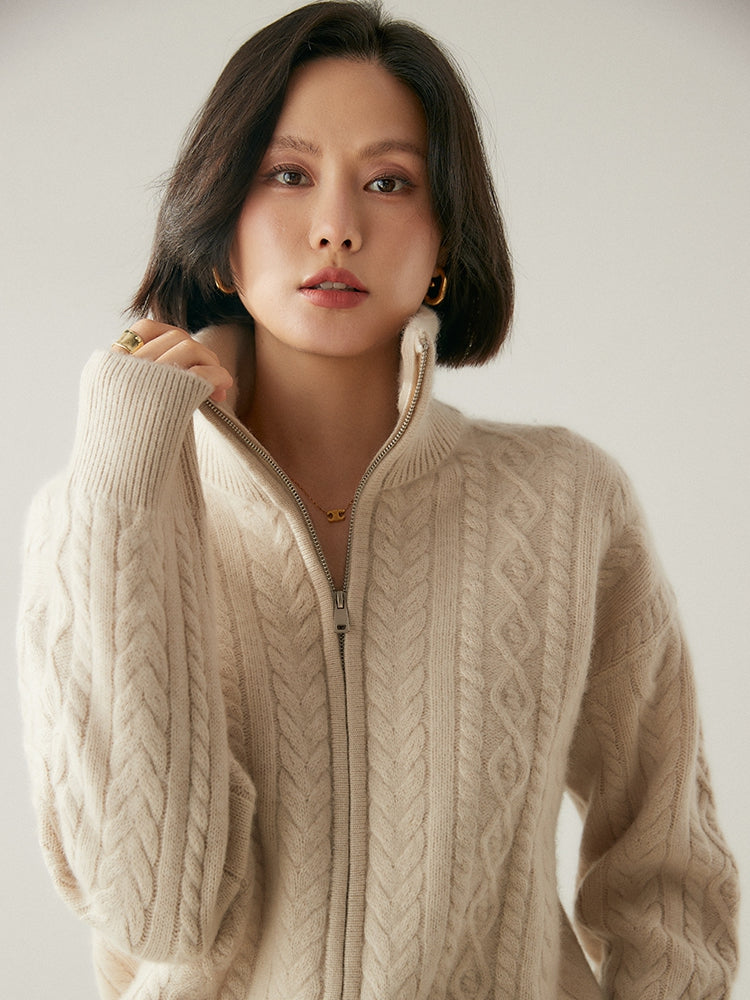 Cardigan Heritage en mélange de cachemire