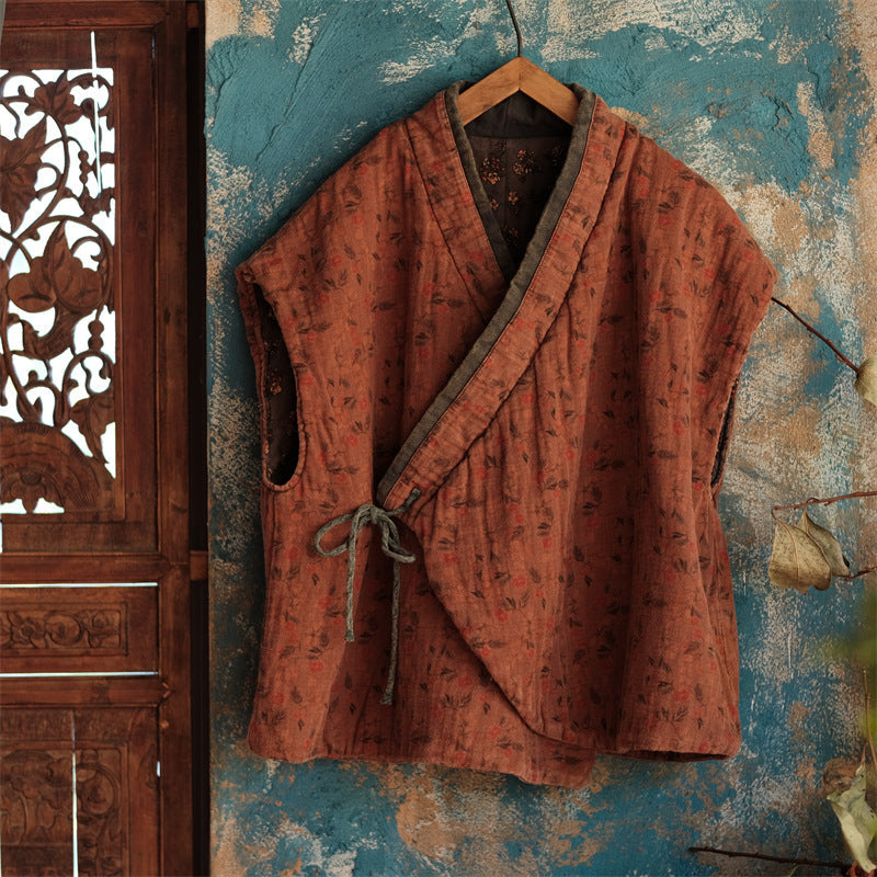 Gilet croisé vintage Daisy