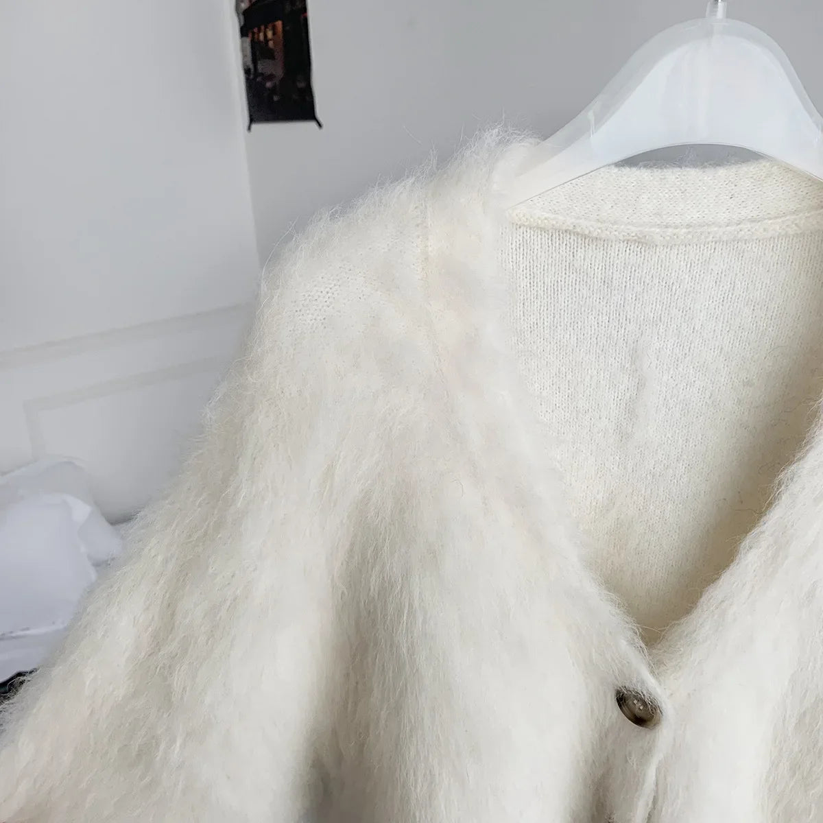 Cárdigan acogedor de alpaca