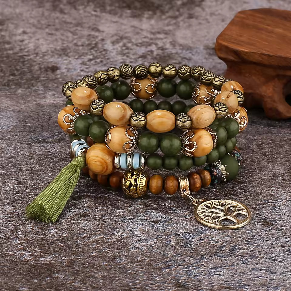 Pulsera multicapa Bohemian LifeTree