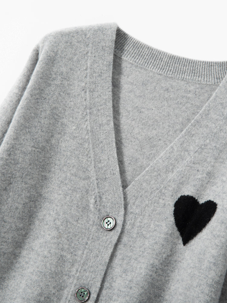 Cardigan en cachemire Heartline
