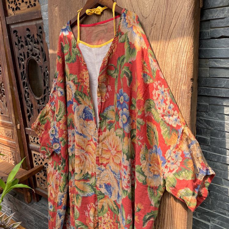 Kimono fleuri vintage
