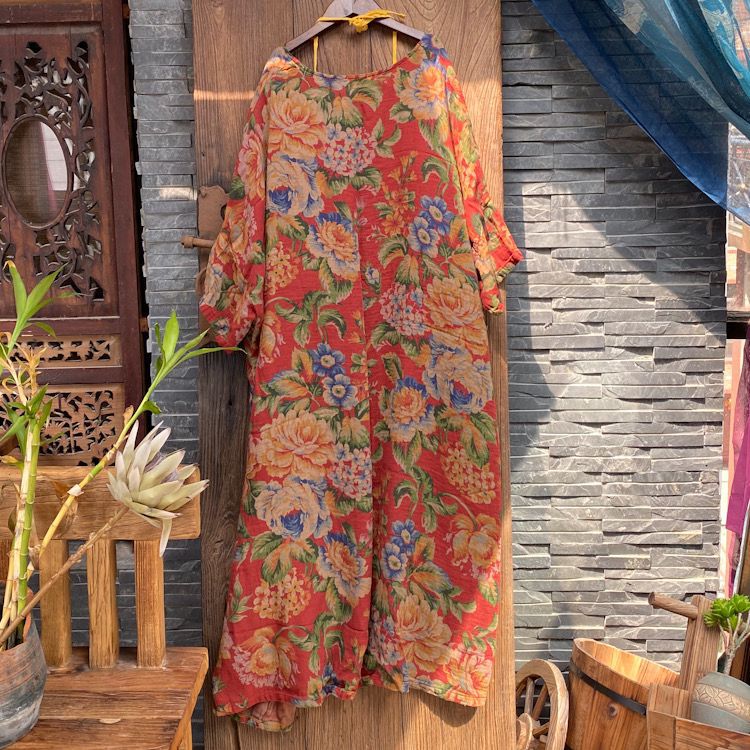 Kimono fleuri vintage