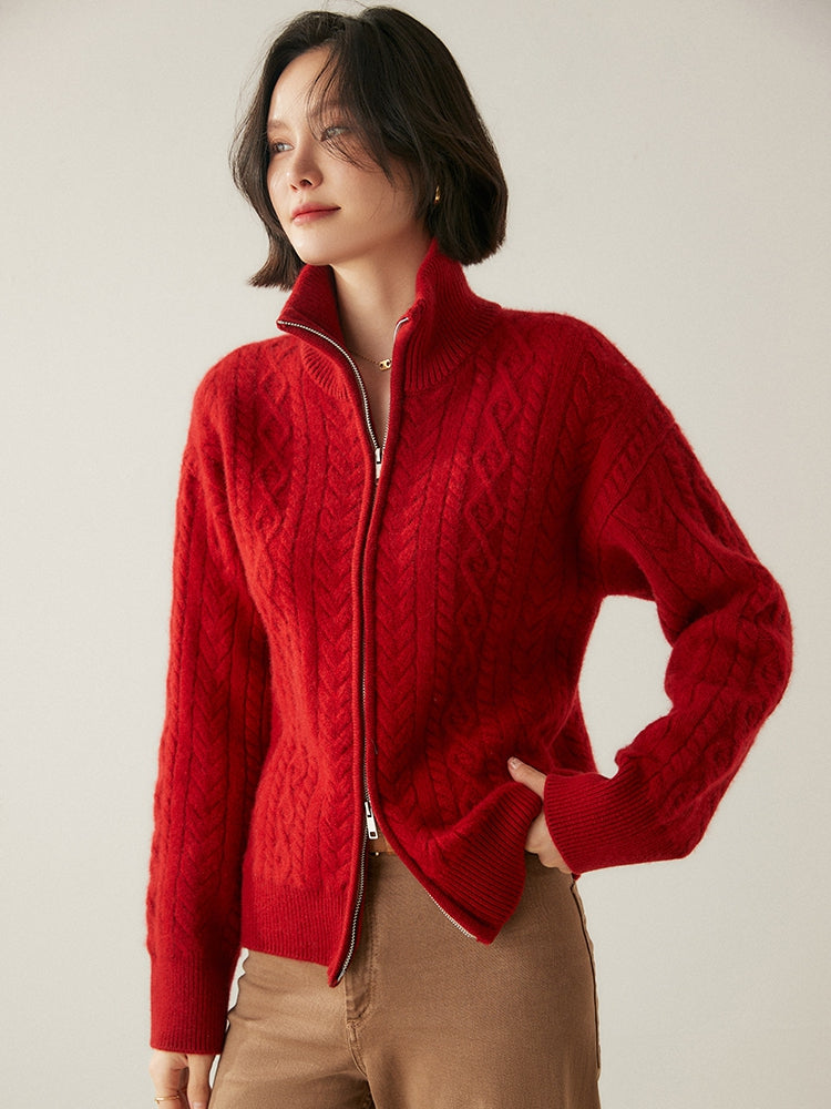 Cardigan Heritage en mélange de cachemire