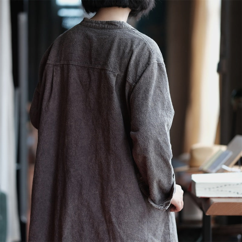 Manteau vintage Grace en coton et lin
