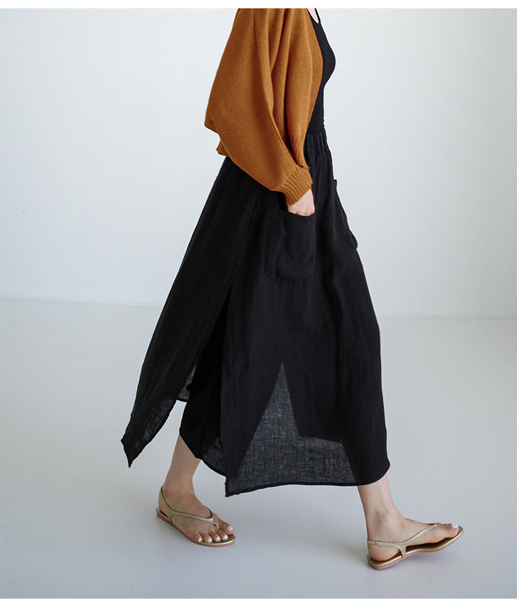 Jupe-pantalon en lin de Kyoto