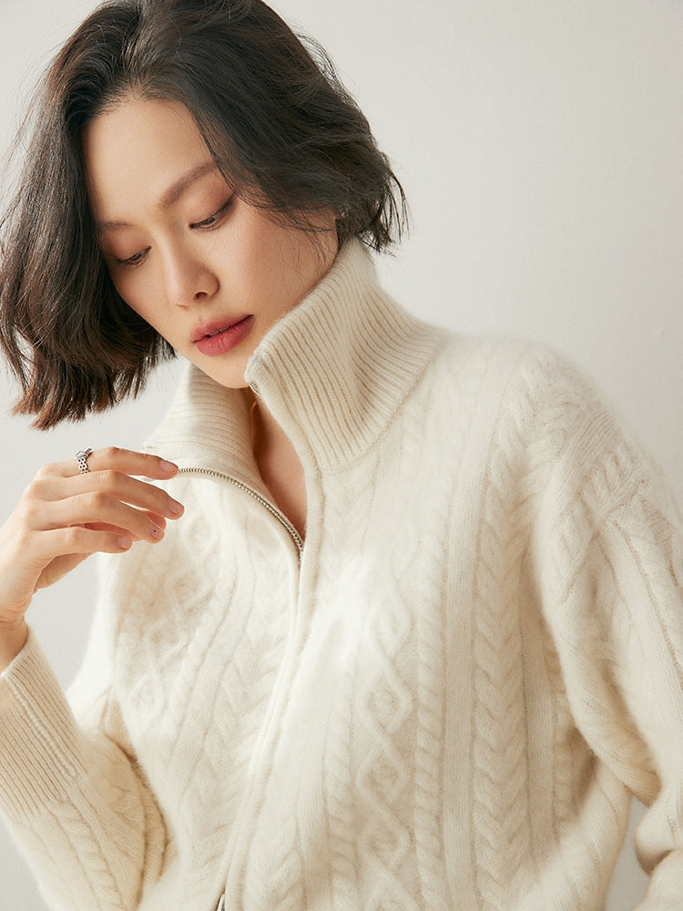 Cardigan Heritage en mélange de cachemire