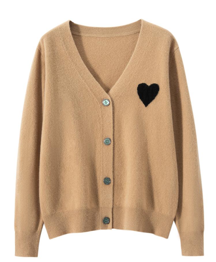 Cardigan en cachemire Heartline