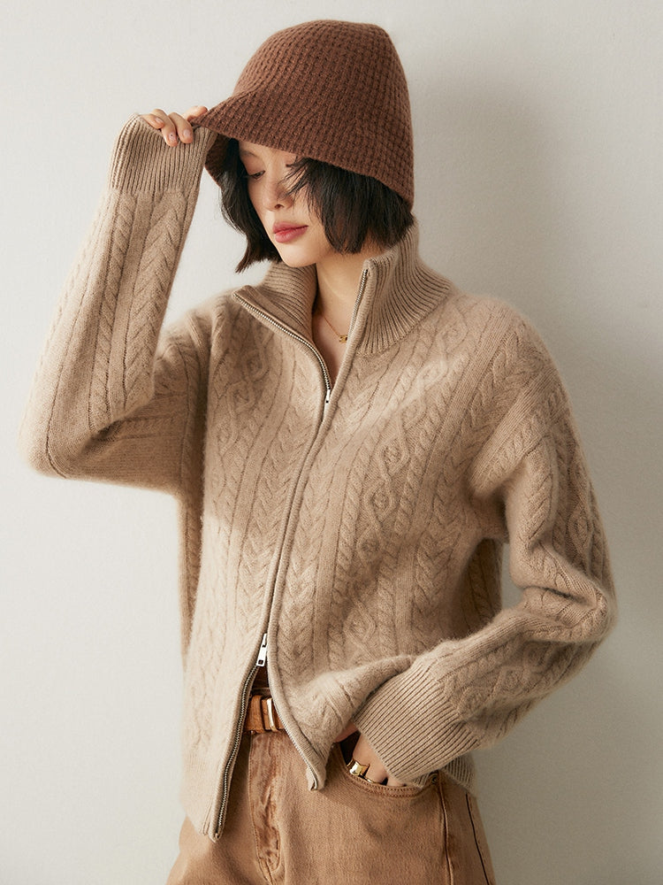 Cardigan Heritage en mélange de cachemire
