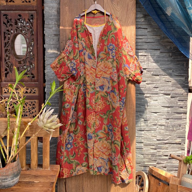 Kimono fleuri vintage