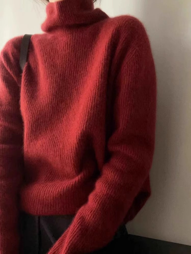 Pull col roulé en cachemire élégant